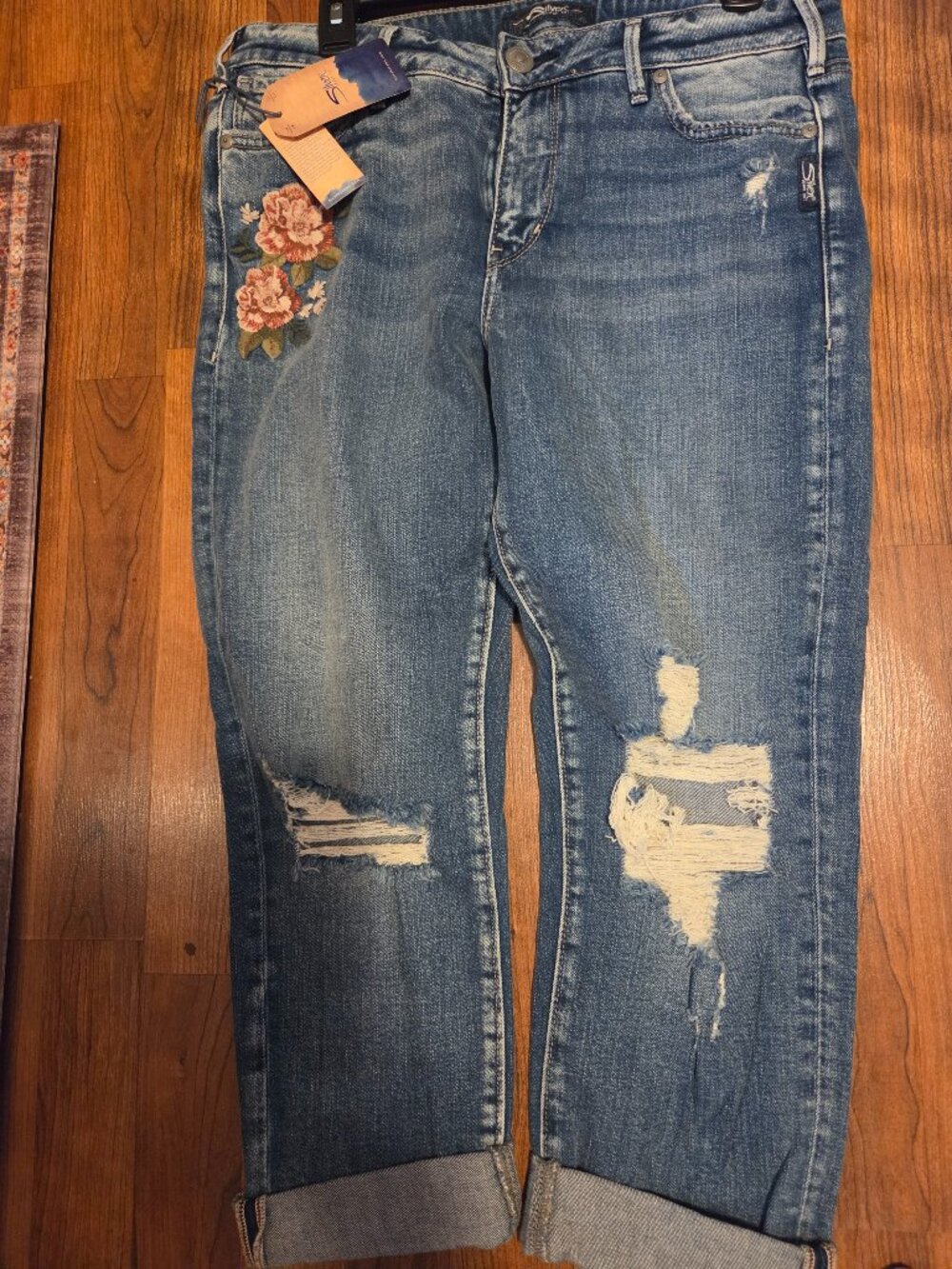 Silver jeans capri